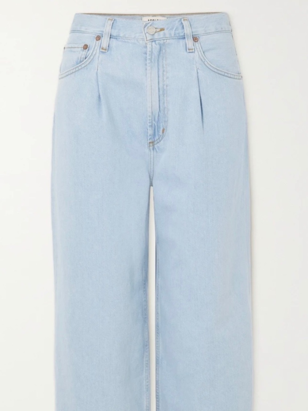 Agolde Dagna cropped high rise wide leg jeans